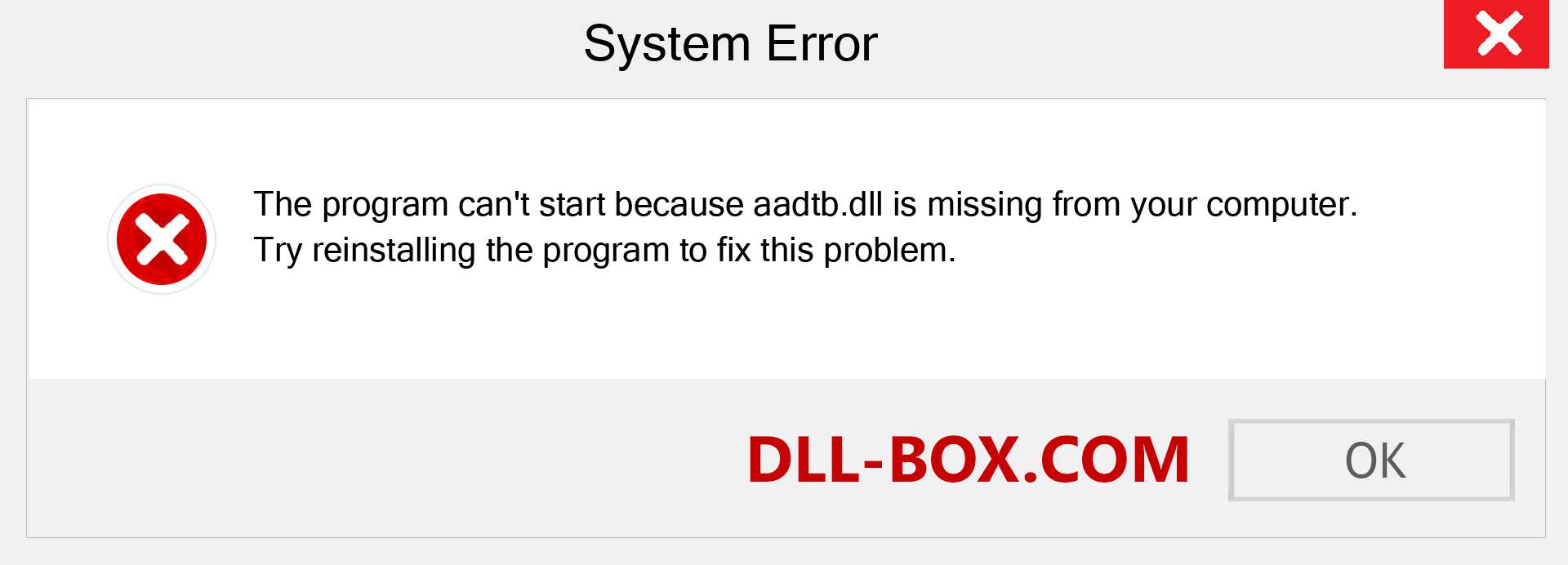  aadtb.dll file is missing?. Download for Windows 7, 8, 10 - Fix  aadtb dll Missing Error on Windows, photos, images